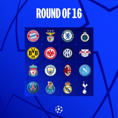 Emparejamientos de los octavos de final de la Champions League