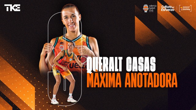 Queralt Casas se corona máxima anotadora histórica del Valencia Basket

