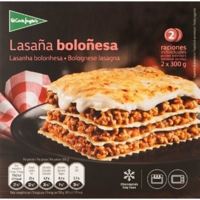 Consumo alerta de la presencia de crustáceos en Lasaña congelada distribuida por El Corte Inglés