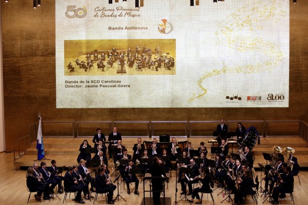 Agrupaciones de Cocentaina, Villafranqueza y San Vicente ganan el certamen provincial de bandas

