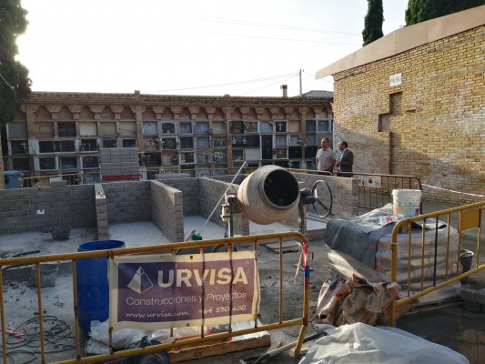 Vila-real inicia la construcción de 48 nuevos nichos en el Cementerio Municipal