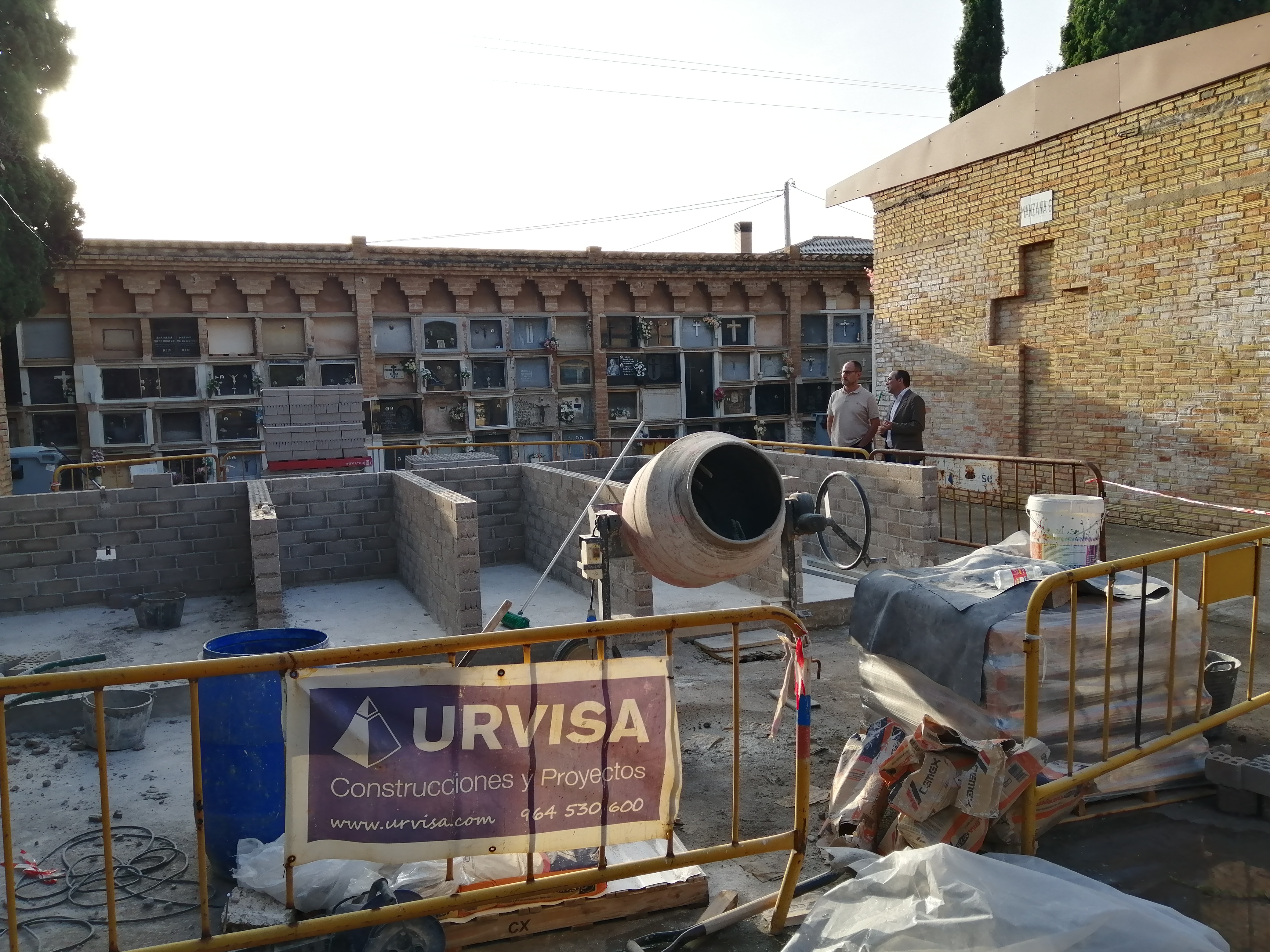 Vila-real inicia la construcción de 48 nuevos nichos en el Cementerio Municipal