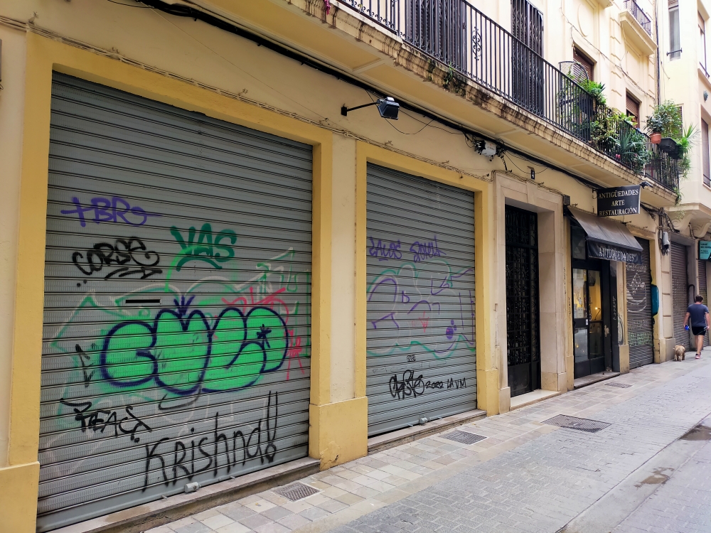 Local en la calle Bretón de los Herreros donde se ubicará la sede autonómica de Ciudadanos. Foto: VP - 