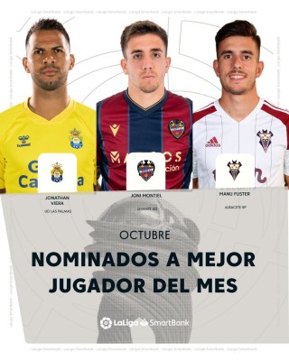 Joni Montiel, nominado a mejor jugador del mes octubre
