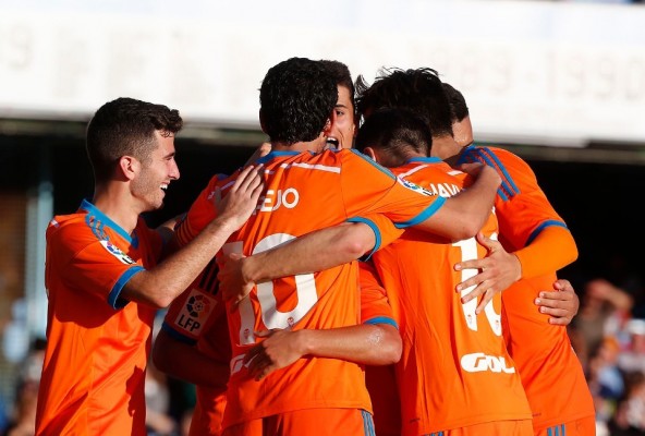 El Valencia no marcaba cinco goles como visitante desde 2007