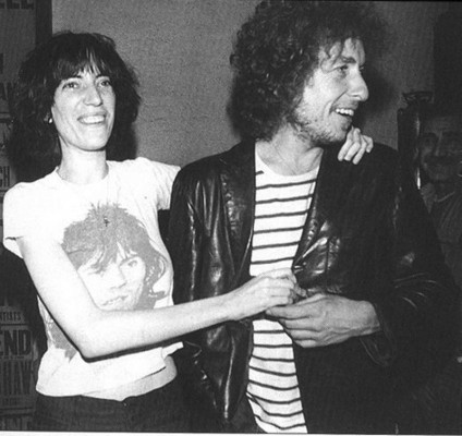 Patti Smith y Bob Dylan o cuando la admiración es emoción