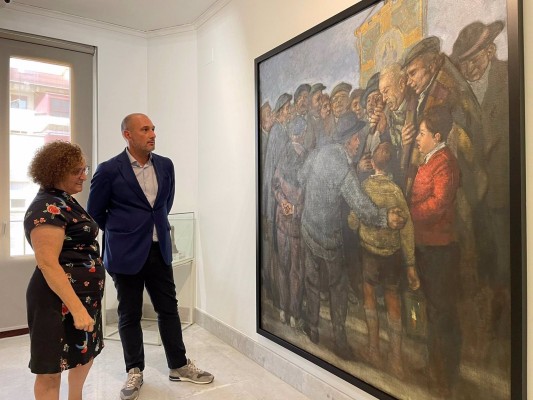 El cuadro 'Los Auroros del Rincón' de Muñoz Barberán se queda a vivir en el Museo de la Ciudad de Murcia