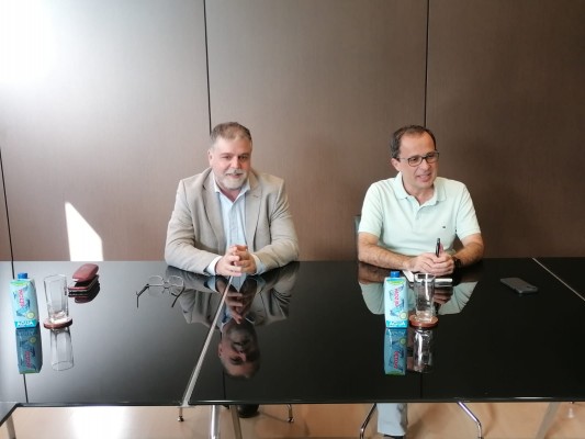 El alcalde de Villena y el presidente de la Autoridad Portuaria se reúnen para hablar del puerto seco