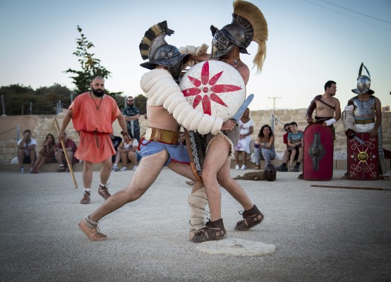 Lucentum acoge este sábado una recreación de la lucha de gladiadores en la antigua Roma

