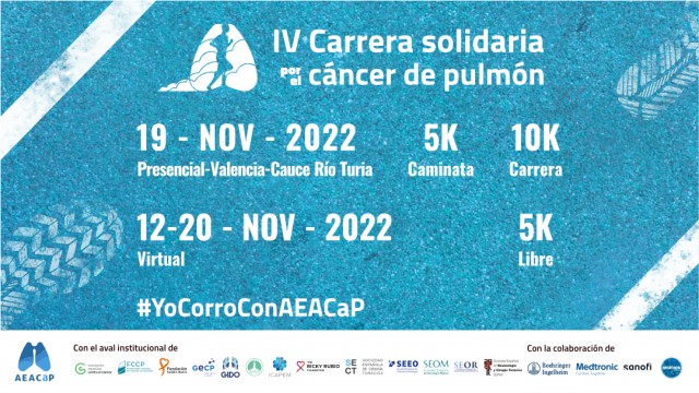 La IV Carrera Solidaria contra el Cáncer de Pulmón de AEACaP aspira a superar los 1.000 participantes 

