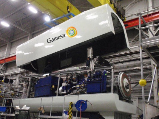 Gamesa, de récord en récord: nunca antes había fabricado más de 1.800 aerogeneradores en un año

