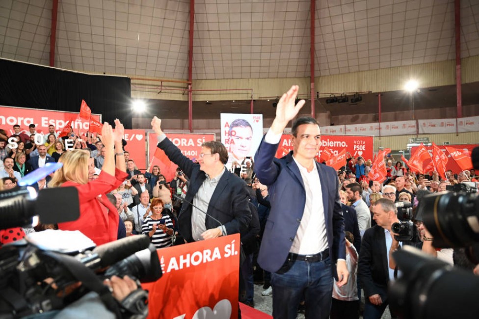 Mitin de Pedro Sánchez en la Pérgola durante la campaña de las generales de 2019 (10N) . Foto: CARLOS PASCUAL - 