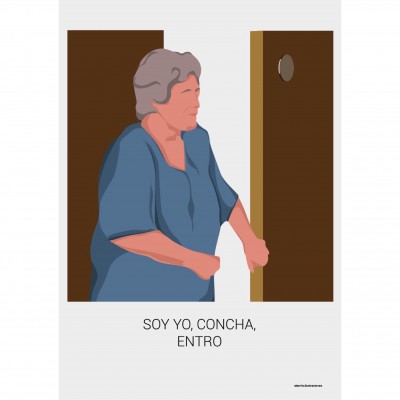 Sara Benito, la ilustradora que llena Instagram de escenas míticas de 'Aquí no hay quien viva'