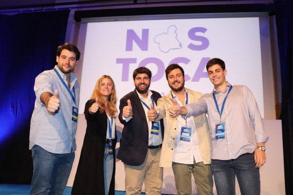 Antonio Landáburu, nuevo presidente de NNGG Región de Murcia con el 99,2% de los votos
