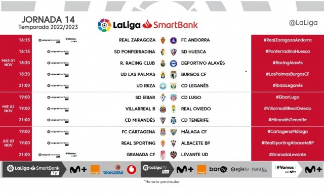 El Levante ya sabe el horario de su visita a Los Cármenes y será con poco descanso