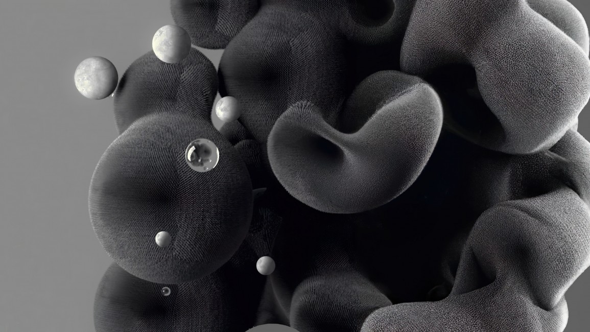 Pieza 'Buluanc', creada por la artista valenciana Anisph a partir de un render 3D (creado por ella) y empleando la Inteligencia Artificial DALL·E 2 para editar algunas partes - 