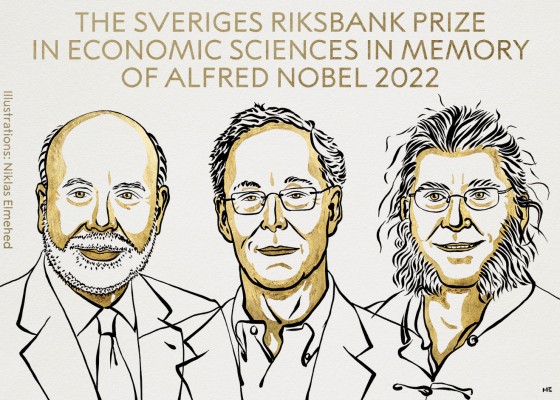 Bernanke, Diamond y Dybvig, galardonados con el Nobel de Economía
