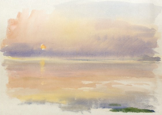 El diario íntimo sobre el Mar Menor de un pintor silencioso: Pedro Serna expone en el Museo Gaya