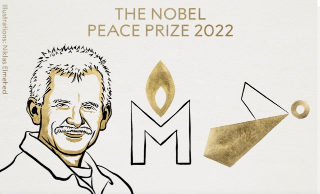 El Nobel de la Paz premia el activismo civil en Rusia, Bielorrusia y Ucrania
