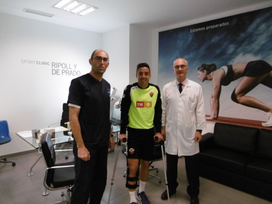 El Elche pierde a Pedro durante seis semanas