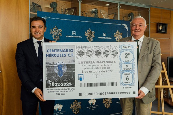 Diez millones de décimos de Lotería Nacional conmemoran el Centenario del Hércules