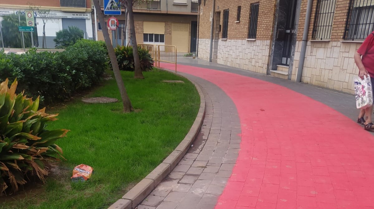 Carril bici en Paiporta. Foto: CS Paiporta - 