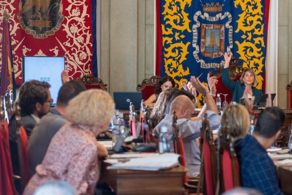 Un Pleno de 'murcianeros', 'lacayos' y 'minions' 