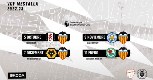 El Mestalla debuta ante el Fulham en la Premier League International Cup