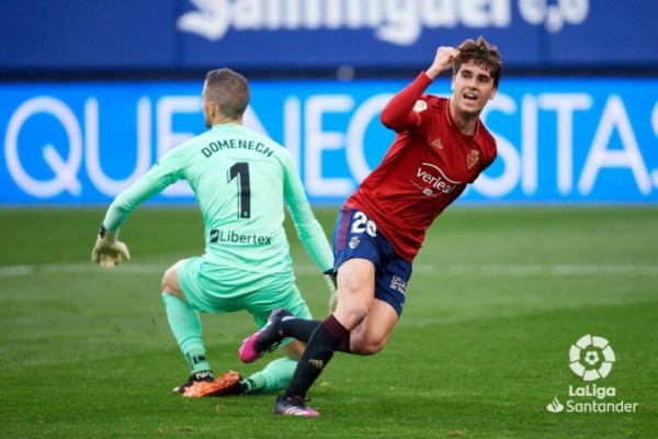 El Valencia goleó en su última visita a Pamplona tras dos derrotas seguidas
