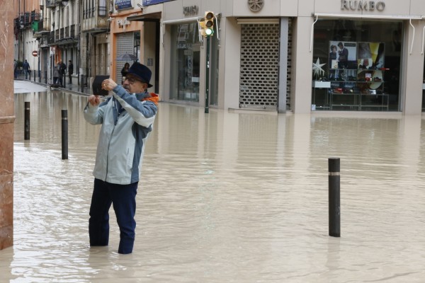 El centro de Orihuela ya está anegado
