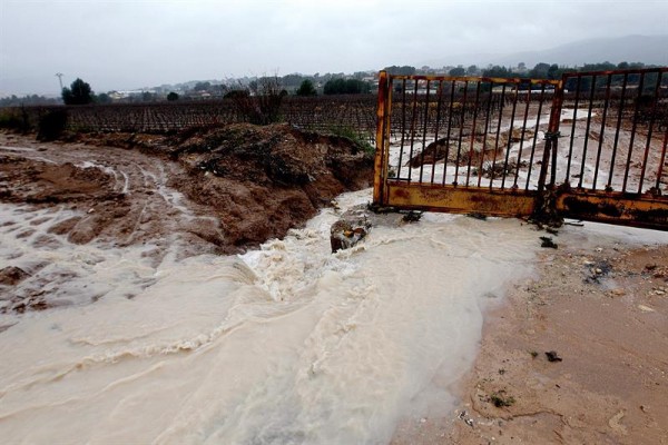 Las lluvias acumulan hasta 277.2 l/m2 en la Comunitat Valenciana