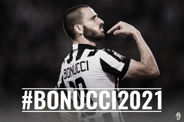 Bonucci renueva con la Juventus hasta el 2021