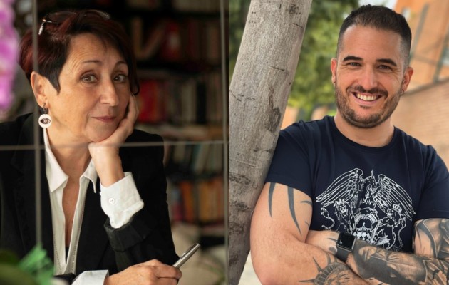 La voz de la experiencia Vs el talento emergente: Elia Barceló y Blas Ruiz dialogan en Alicante Noir