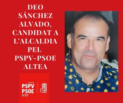 El PSOE de Altea respalda a Deo Sánchez Alvado como candidato a la Alcaldía