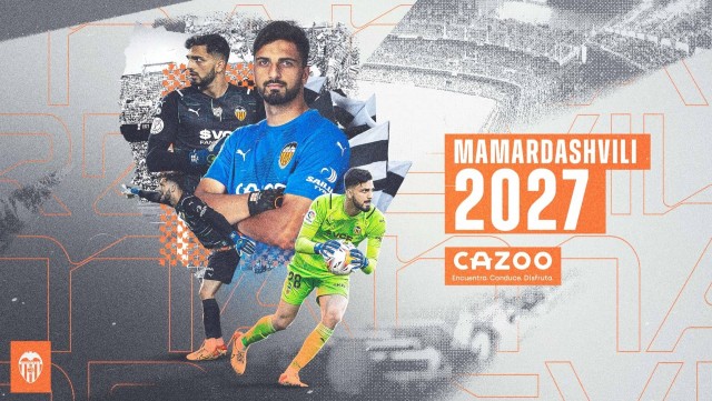 Mamardashvili renueva con el Valencia hasta 2027