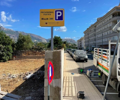 Altea habilita un aparcamiento de más de 300 plazas en Camí de l’Algar
