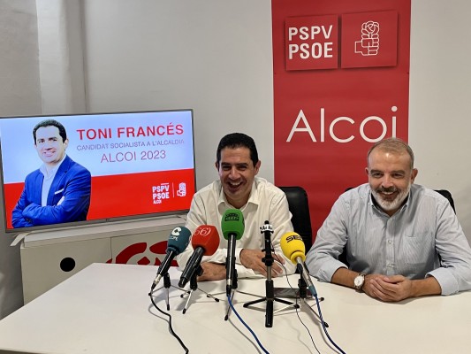 Francés repetirá como candidato del PSPV-PSOE a la Alcaldía de Alcoy