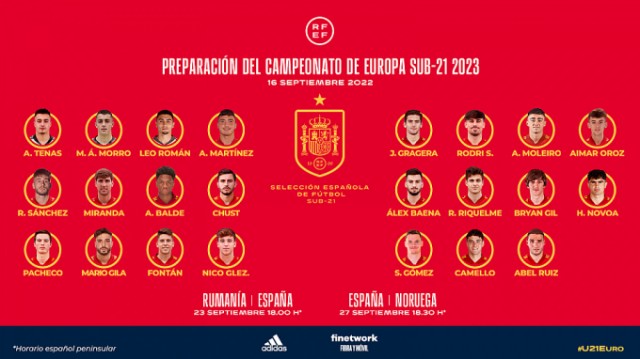 Nico, citado con la selección sub-21