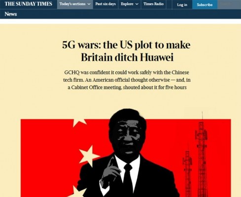 Una investigación concluye que Estados Unidos forzó al Reino Unido a echar a Huawei de sus redes 5G
