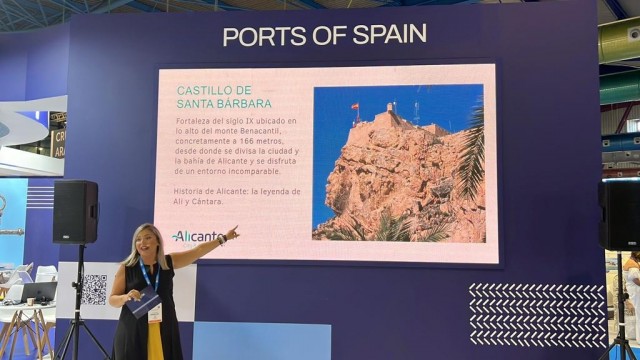Alicante promociona el Castillo de Santa Bárbara en la Feria Seatrade de cruceros de Málaga