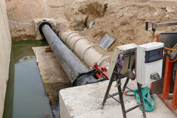 El colector de la costera sur de Murcia estará listo en noviembre: las obras han costado 700.000 euros