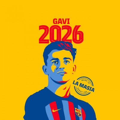 Gavi renueva hasta junio de 2026 con una cláusula de mil millones de euros