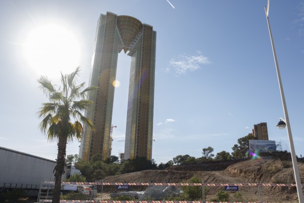 La zona del edificio In Tempo de Benidorm tendrá un corredor verde de 19.000 metros cuadrados