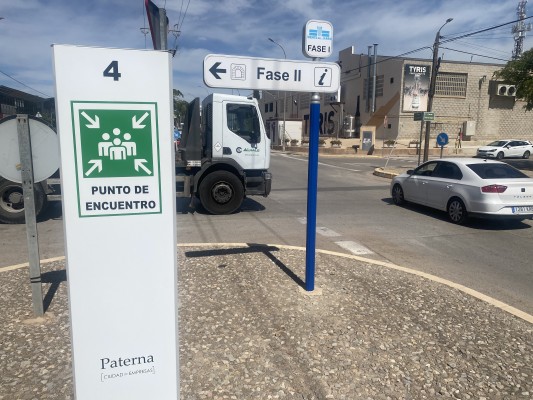 Instalan 15 puntos de encuentro para emergencias en el polígono Fuente del Jarro
