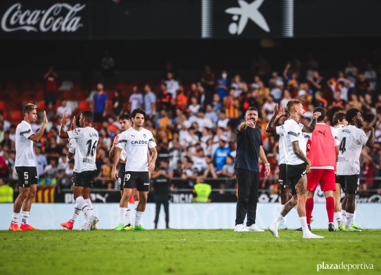 Mestalla se divierte con el Valencia de Gattuso