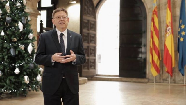 El presidente Puig saca del Palau el discurso de fin de año y viaja a Orihuela