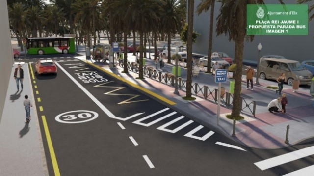 Elche impulsará dos carriles bus en el centro y Avenida de Novelda, donde se eliminarán aparcamientos