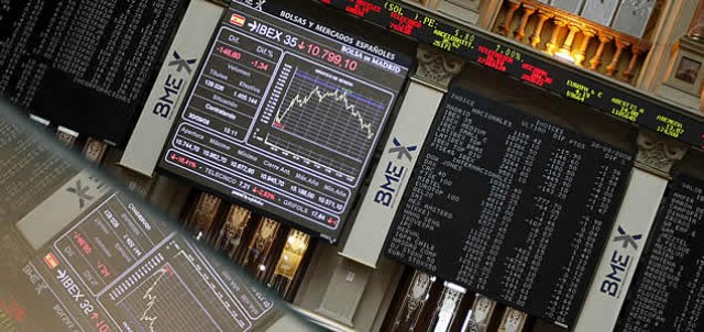 Las pérdidas vuelven a extenderse por la bolsa española a media sesión