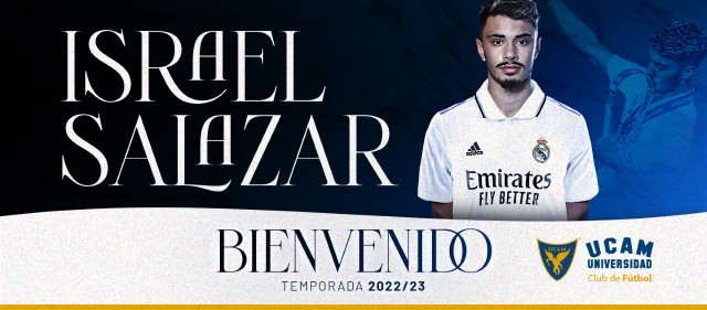 El UCAM CF incorpora al delantero Israel Salazar, cedido por el Real Madrid