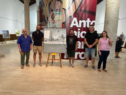El pintor de la Vall Miguel Carlos Montesinos gana el Certamen de Pintura Rápida de La Roda